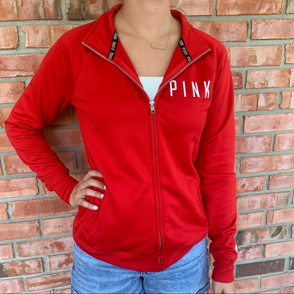 PINK Cincinnati Reds baseball zip up